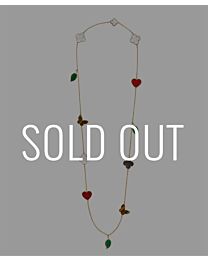 Van Cleef & Arpels Lucky Alhambra Long Necklace, 12 Motifs Green