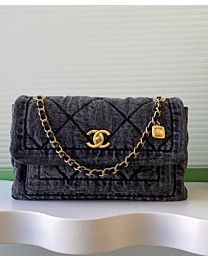 Not for sale: Chanel Washed Denim Flapbag Black