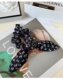 Not for sale: Chanel Logo Print Hair Tie Black