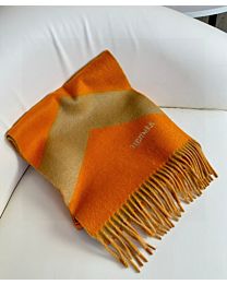 Not for sale: Hermes Cashmere Double-sided Tassel Scarf Orange