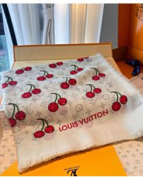Not for sale: Louis Vuitton x TM Denim Cerise Shawl White