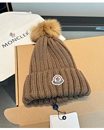Not for sale: Moncler Wool Beanie with Pom Pom Coffee