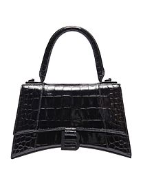 Balenciaga Hourglass XS Top Handle Bag Black