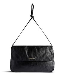 Balenciaga Grungy Medium Messenger Bag Black
