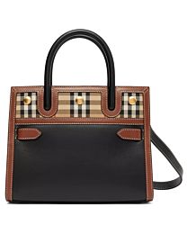 Burberry Mini Vintage Check Two-handle Title Bag 