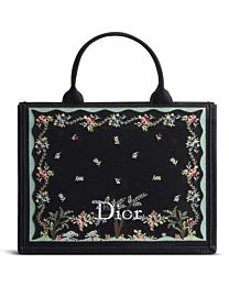 Christian Dior Dioramour Medium Dior Book Tote With Strap M1354 Black