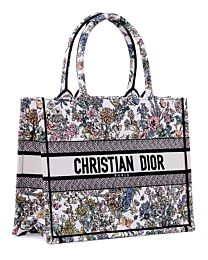 Christian Dior Lucky Medium Dior Book Tote White