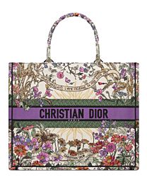 Christian Dior Large Dior Book Tote Purple