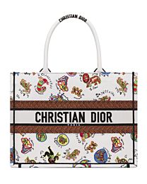 Christian Dior Medium Dior Book Tote White