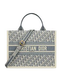 Christian Dior Book Tote Medium Blue