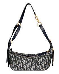 Christian Dior Small D-Journey Bag Dark Blue