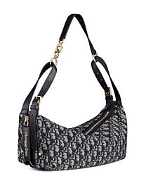 Christian Dior Medium D-Journey Bag M2417 Dark Blue