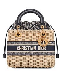Christian Dior Medium Lady Dior Bag Dark Blue