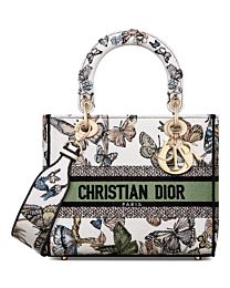 Christian Dior Medium Lady D-Lite Bag Cream