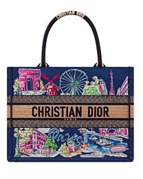 Christian Dior Book Tote Bag Blue