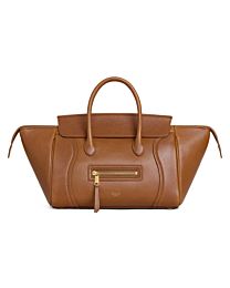 Celine Small New Luggage In Supple Shiny Lambskin 124213