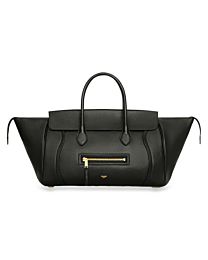 Celine Medium New Luggage In Supple Shiny Lambskin