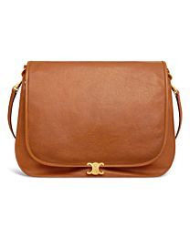 Celine Besace Soft Triomphe In Supple Shiny Lambskin 123632