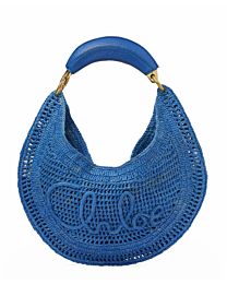 Chloe Summer Banana Hobo Bag In Raffia