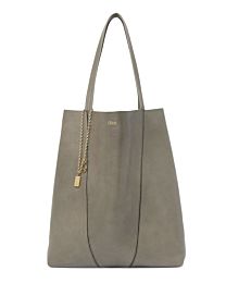 Chloe Large Chloe Spin Tote Bag In Grained Leather 