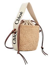 Chloe Small Woody Basket Cream