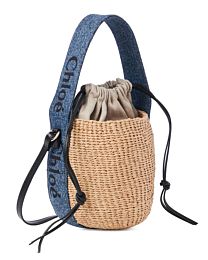 Chloe Small Woody Basket Blue