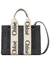Chloe Small Woody Tote Bag With Strap 