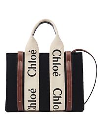 Chloe Small Woody Tote Bag Black