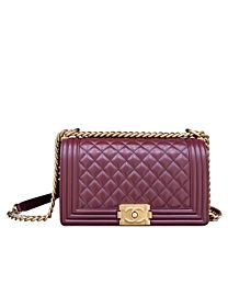 Chanel Lambskin Medium Boy Bag A67086 