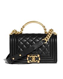 Chanel Boy Chanel Handbag With Handle A94805 Black
