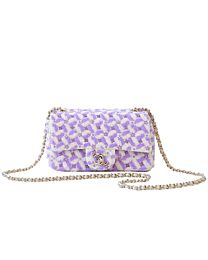Chanel Flap Bag AS3965 Purple