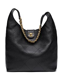Chanel Large Hobo Handbag AS5410 Black