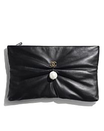 Chanel Large Clutch AP4614 Black