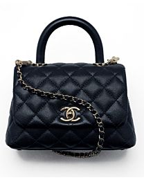 Chanel Flap Bag With Top Handle AS2215 Black