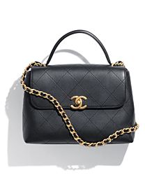 Chanel Large Flap Bag With Top Handle AS5467 Black