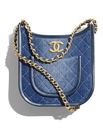 Chanel Hobo Handbag AS4532 Blue