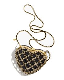 Chanel Heart Minaudiere AS4027 Black
