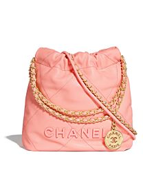 Chanel 22 Mini Handbag AS3980 Pink