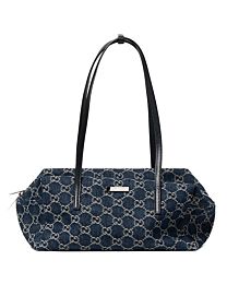 Gucci Melrose Medium Boston Bag Dark Blue