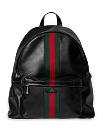 Gucci Web Trademark Large Backpack 866981 Black