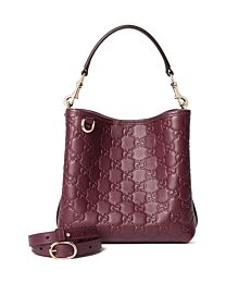 Gucci GG Emblem Mini Bucket Bag
