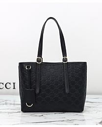 Gucci GG Emblem medium tote bag Black
