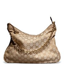 Gucci Lady Lunetta Chain Medium Shoulder Bag A006OA Apricot
