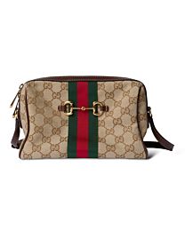 Gucci Horsebit Web Small Camera Bag A008PZ Apricot