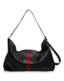 Gucci Web Trademark Large Duffle Bag A006KP Black