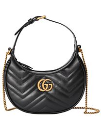 Gucci GG Marmont Half-moon-shaped Mini Bag 