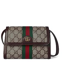 Gucci Ophidia Mini Shoulder Bag Dark Coffee