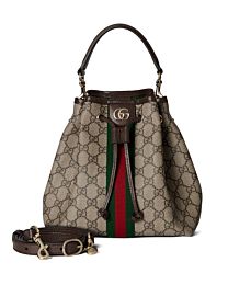 Gucci Ophidia Small Bucket Bag Dark Coffee