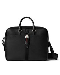 Gucci Medium Briefcase With Web 816757 Black