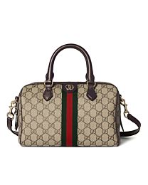 Gucci Gucci Savoy Large Duffle Bag Dark Coffee